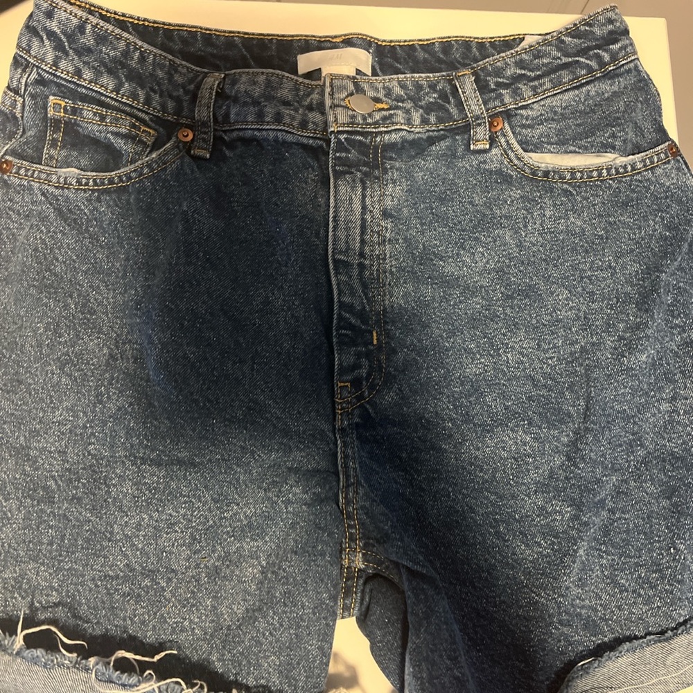 H&M Distressed Denim Shorts (US 12)